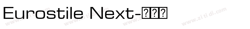 Eurostile Next字体转换